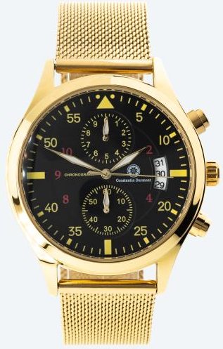 Constantin Durmont Herrenuhr "Mondevoir" schwarz