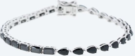 Armband 925 Silber rhodiniert Spinell