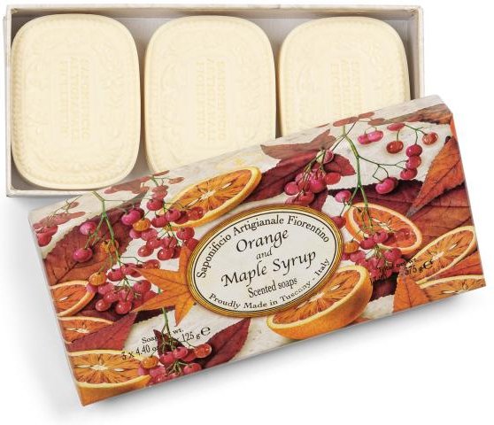 Fiorentino Hartseifen Set Orange & Ahornsirup
