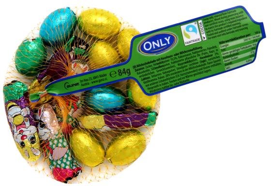 Milchschokolade Hasen & Eier mit Füllung