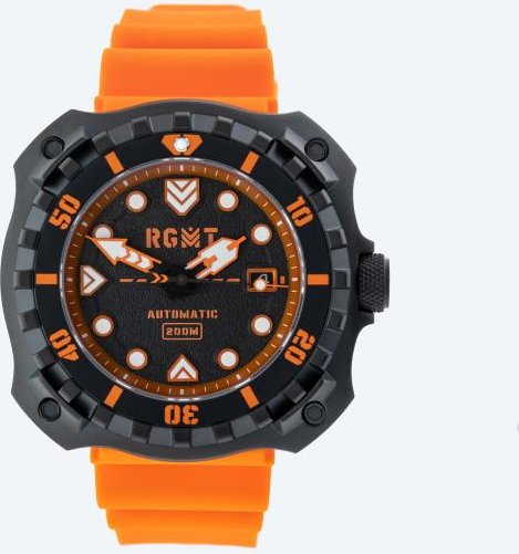 RGMT Automatikuhr "Minesweep" schwarz-rot