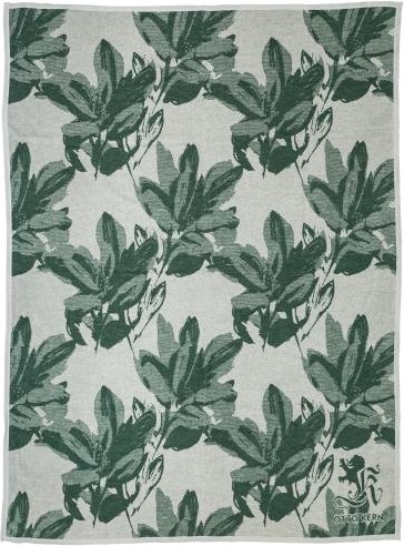OTTO KERN Wohndecke Blattdesign, beige-grün