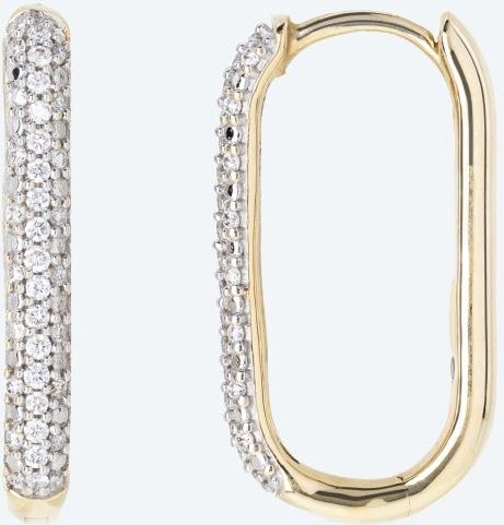 Creolen 375 Gelbgold Kanada Brillanten