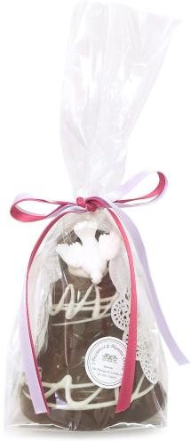 Glocke aus Vollmilchschokolade mit Haselnüssen