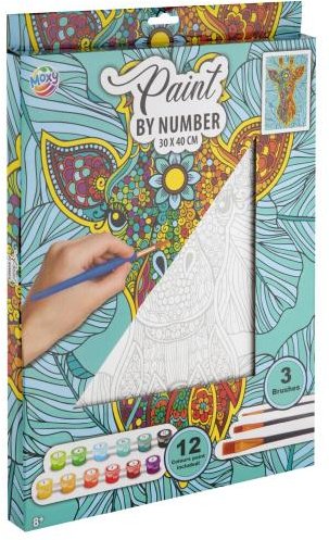 Malen nach Zahlen Giraffe