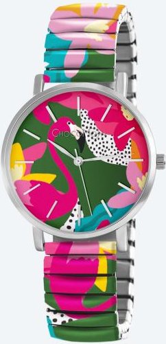 ChocoMoon Damenuhr "Tahiti Flamingo" Quarz