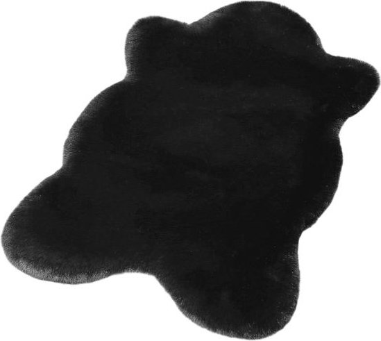 Fellteppich Deluxe 60x90cm schwarz