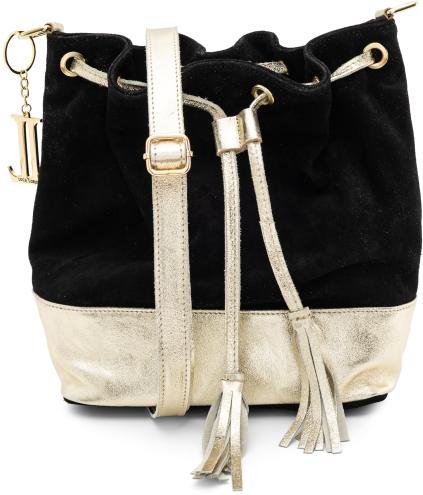 Luca Lorenzo Beuteltasche schwarz/gold