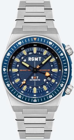 RGMT Herren-Automatikuhr "Marksman", blau