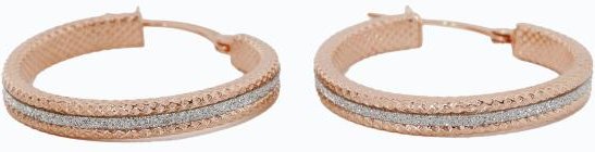 Creolen 925 Sterling Silber rosévergoldet