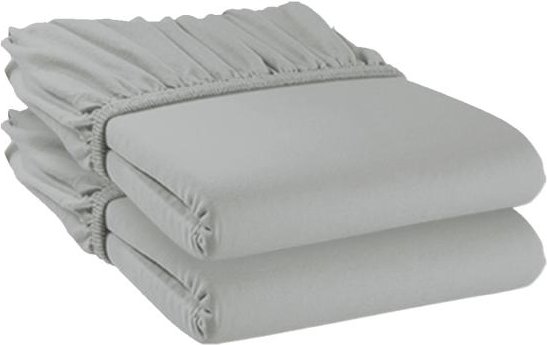 OTTO KERN Spannbettlaken, 2er-Set, grau