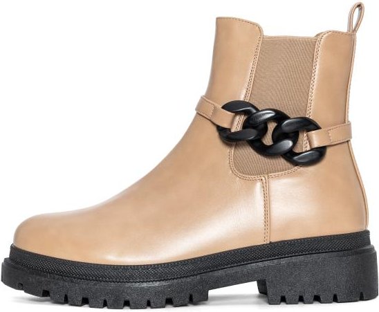 Damenstiefelette beige