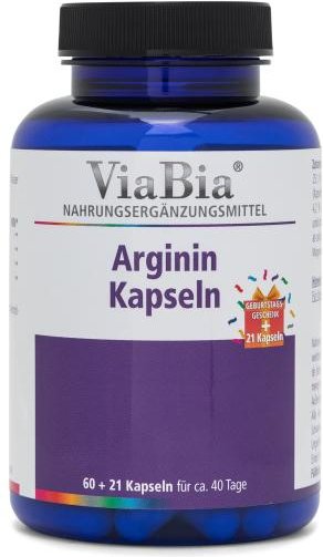 ViaBia Arginin 60+21 Kapseln