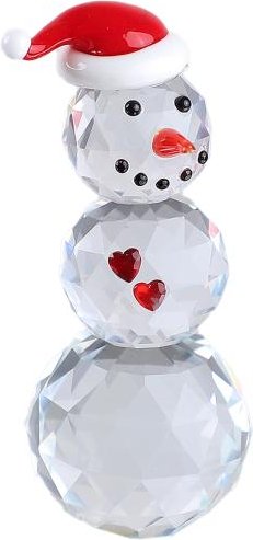Crystal Dreams Schneemann mit roter Mütze