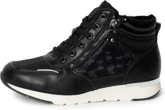 Damen Hochschnürer schwarz