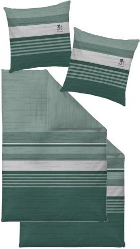 OTTO KERN Bettwäsche 4tlg. Querstreifen, grün, 2er