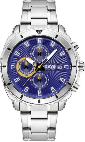 RayX Herrenuhr "Belvorno Blu/Giallo" Quarz blau