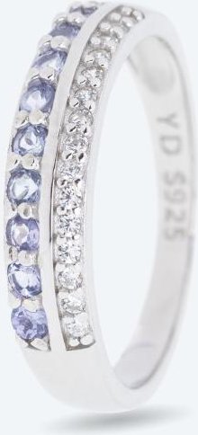 Ring 925 St. Silber rhodiniert Tansanit