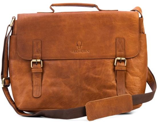 WILDHORN Büffelledertasche tan vintage