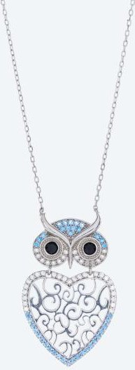 Mittelteil-Collier 925 St. Silber synth. Opal