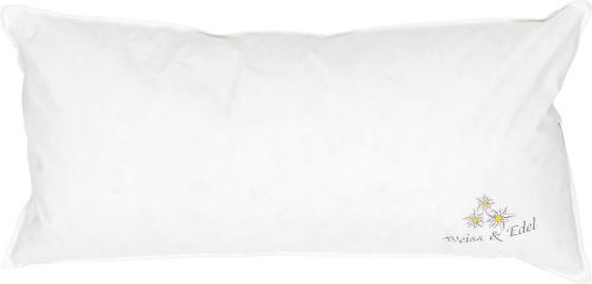 OBB Daunen-Kissen Weiß & Edel 40x80cm