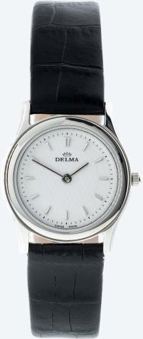 DELMA Damenuhr "Serrano", Lederband schwarz