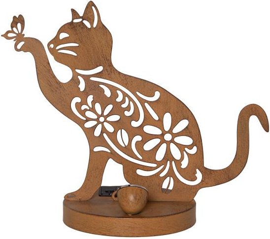 Leuchtende Katze Outdoor