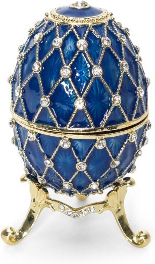 Schmuck Deko Ei royalblau