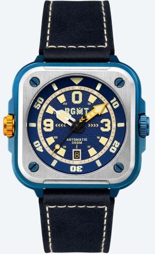 RGMT Automatikuhr "Pershing" blau