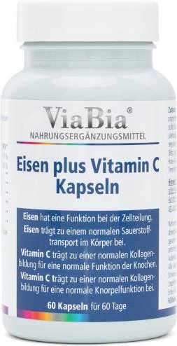 ViaBia Eisen + Vitamin C 60 Kapseln
