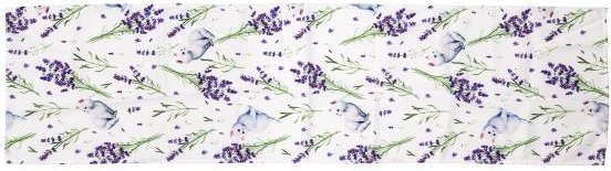 Läufer Katze 40x150cm weiß