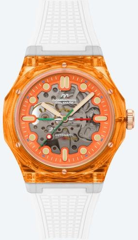 DDM Herren-Automatikuhr "Ravello" orange