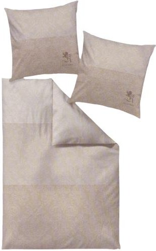 OTTO KERN Bettwäsche 4tlg. breite Streifen, natur