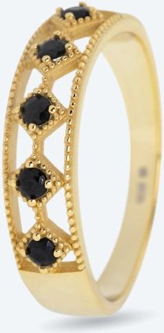 Ring 925 Silber vergoldet Spinell