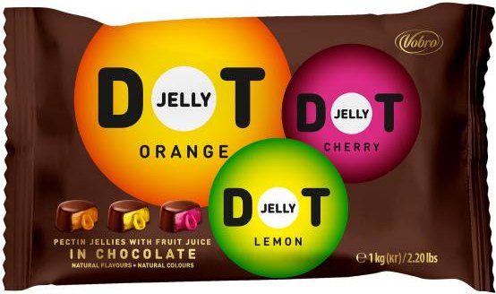 VOBRO Jelly Dot Schokolade 1kg