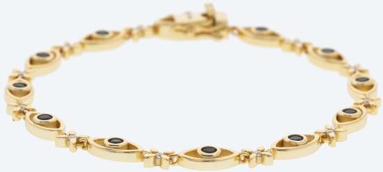 Armband 925 Silber vergoldet Spinell