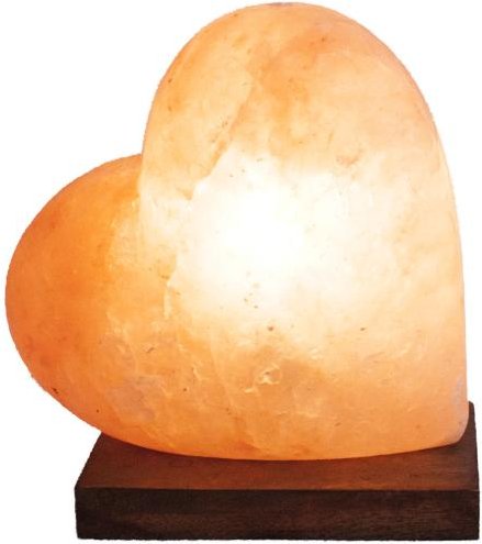 Salzkristall-Lampe Herz