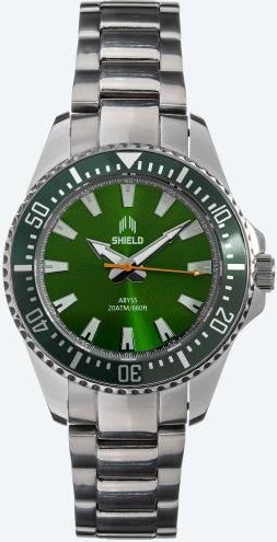 Shield Herrenuhr "Abyss" Quarz, 20 ATM, grün