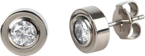 Ohrstecker Titan mit Zirkonia