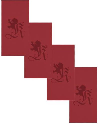 OTTO KERN Gästetuch-Set, 4tlg.rot mit OK-Logo, Ho