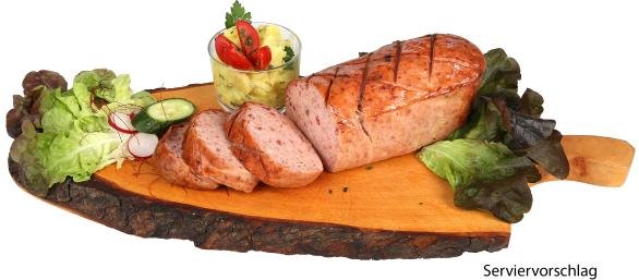 Leberkäse mit Schinkenspeck 1000g
