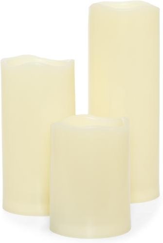 3er Set LED-Kerzen Outdoor