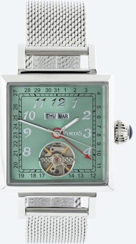 PortaS Herren-Automatikuhr "Freital" mintgreen