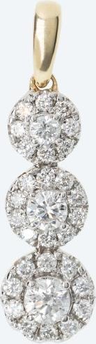 LG Anhänger 585 Gelbgold Brillanten