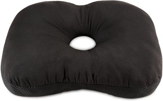 Rücken- und Nackenkissen schwarz