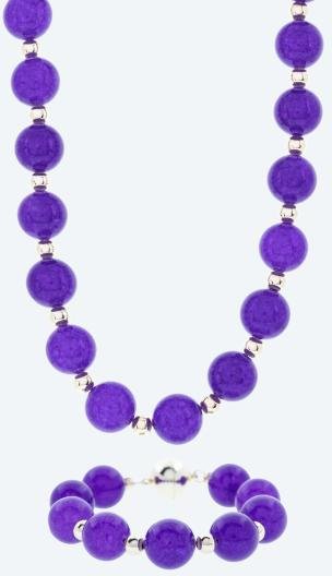 Christian Materne SET Collier+Armband Chalcedon