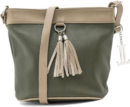 Luca Lorenzo Umhängetasche grün/beige