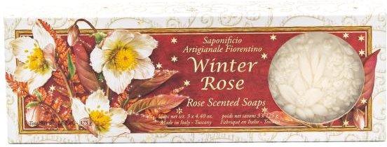 Fiorentino Hartseifen Set Winter Rose 3x125 gr