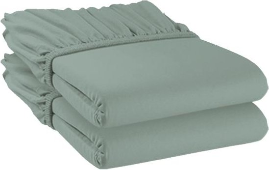 OTTO KERN Spannbettlaken, 2er-Set, grün
