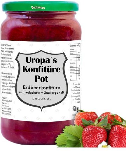 Uropas Konfitürepot "Erdbeere"